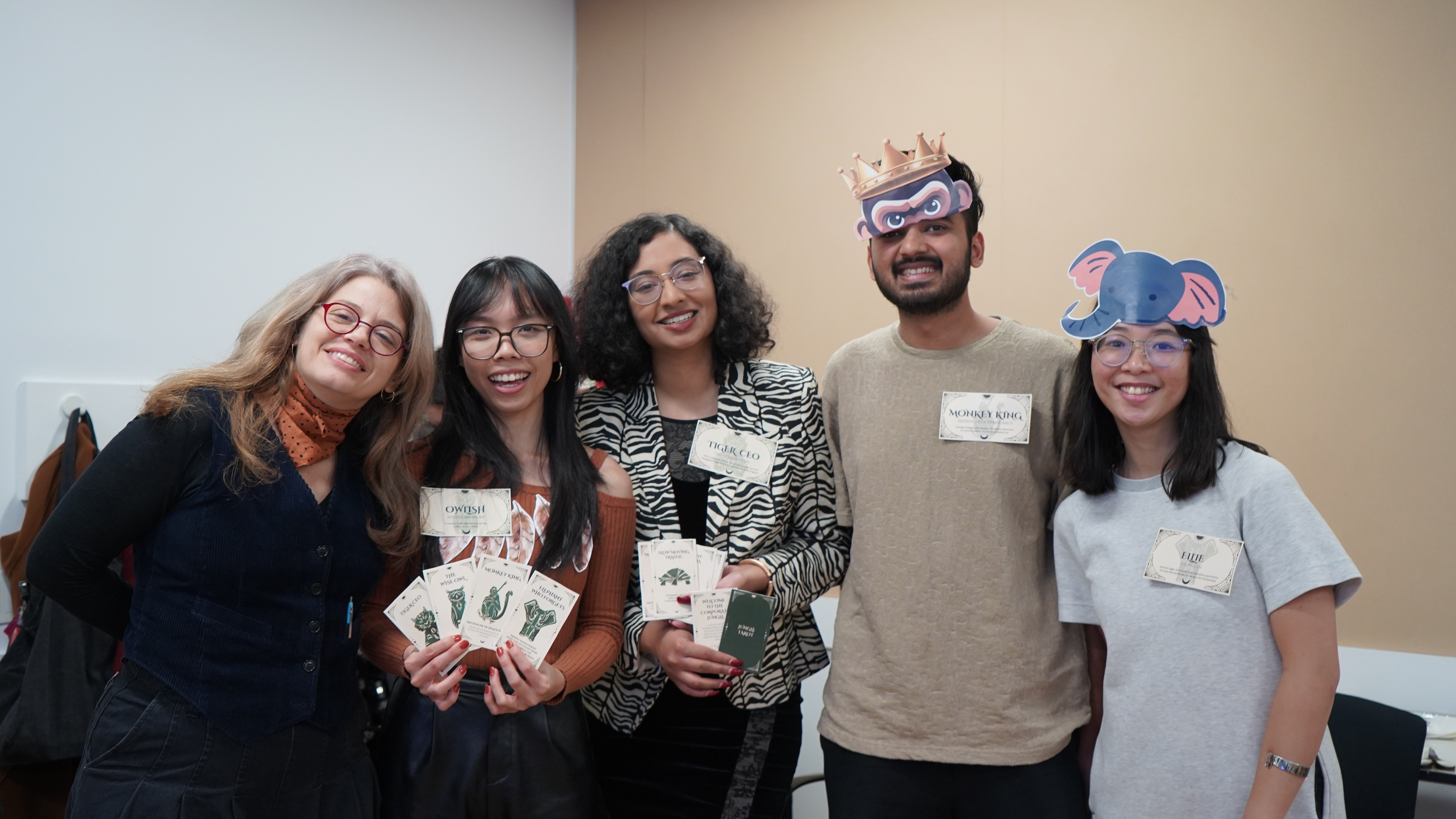 The Jungle Tarot team at Parsons School of Design